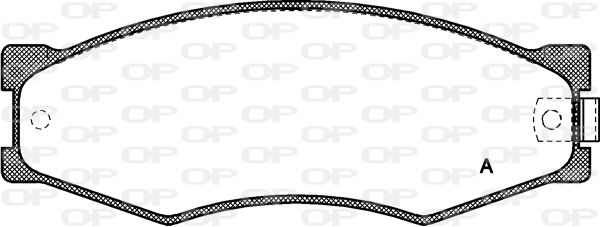 OPEN PARTS stabdžių trinkelių rinkinys, diskinis stabdys BPA0184.02